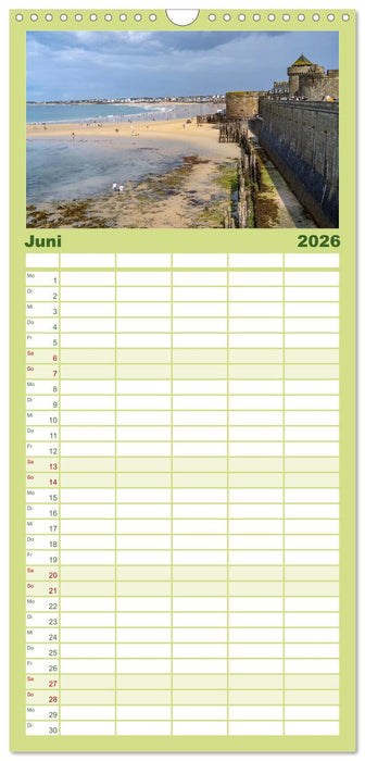 Frankreich - die Bretagne (CALVENDO Familienplaner 2026)