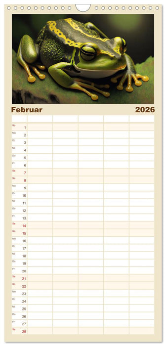 Traumhafte Ruhe - Ein Jahr mit süßen Schlafmützen (CALVENDO Familienplaner 2026)