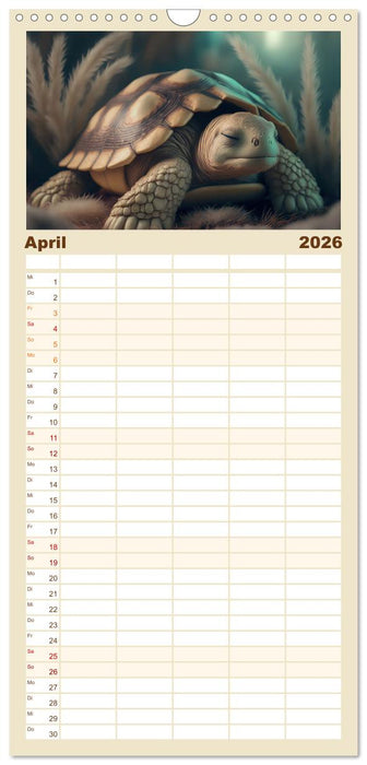 Traumhafte Ruhe - Ein Jahr mit süßen Schlafmützen (CALVENDO Familienplaner 2026)