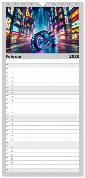 Custom Dreams - Showbike Wonders (CALVENDO Familienplaner 2026)