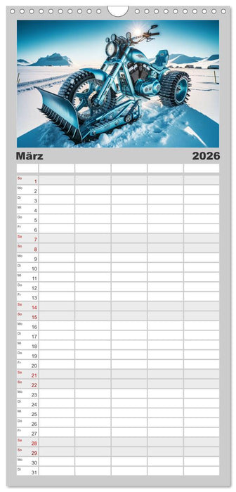 Custom Dreams - Showbike Wonders (CALVENDO Familienplaner 2026)