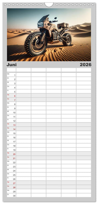 Custom Dreams - Showbike Wonders (CALVENDO Familienplaner 2026)