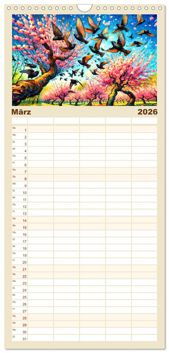 Eine Hommage an van Gogh (CALVENDO Familienplaner 2026)