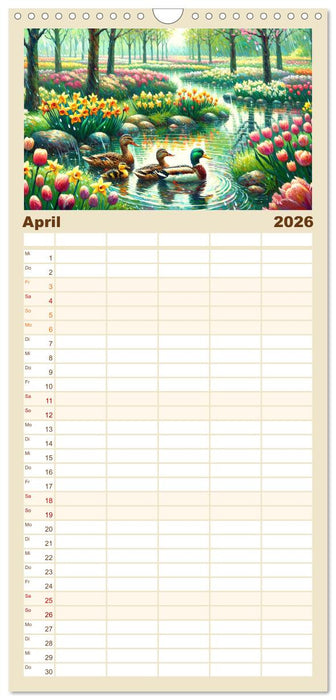 Eine Hommage an van Gogh (CALVENDO Familienplaner 2026)