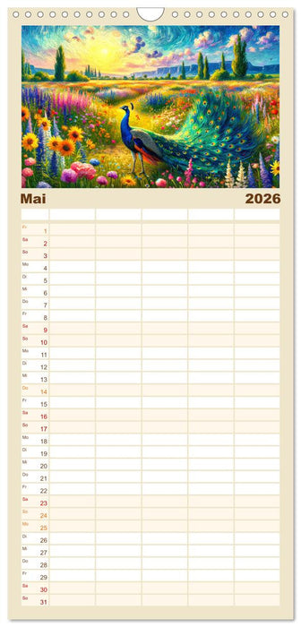 Eine Hommage an van Gogh (CALVENDO Familienplaner 2026)