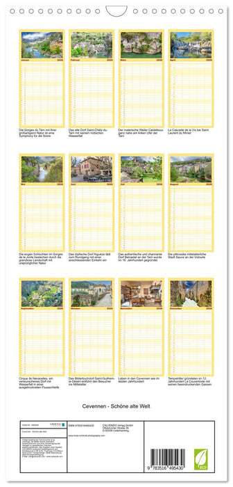 Cevennen - Schöne alte Welt (CALVENDO Familienplaner 2026)