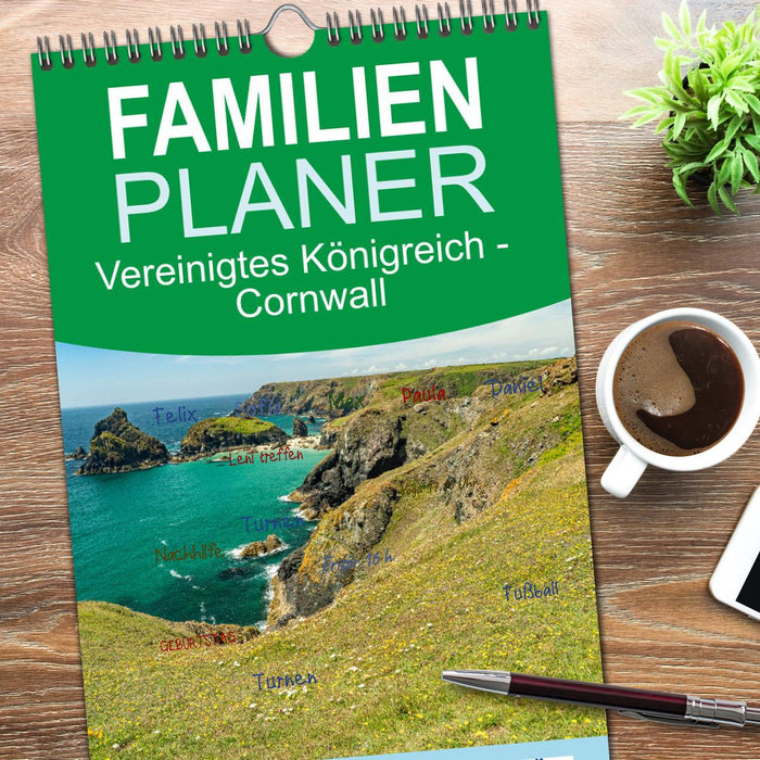 Vereinigtes Königreich - Cornwall (CALVENDO Familienplaner 2026)