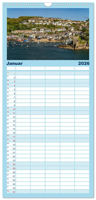 Vereinigtes Königreich - Cornwall (CALVENDO Familienplaner 2026)