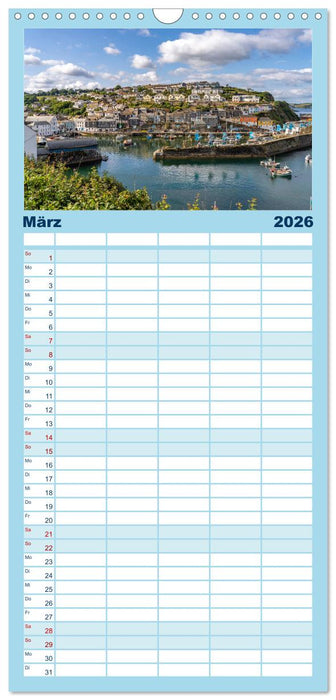 Vereinigtes Königreich - Cornwall (CALVENDO Familienplaner 2026)