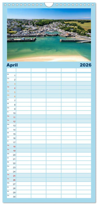 Vereinigtes Königreich - Cornwall (CALVENDO Familienplaner 2026)