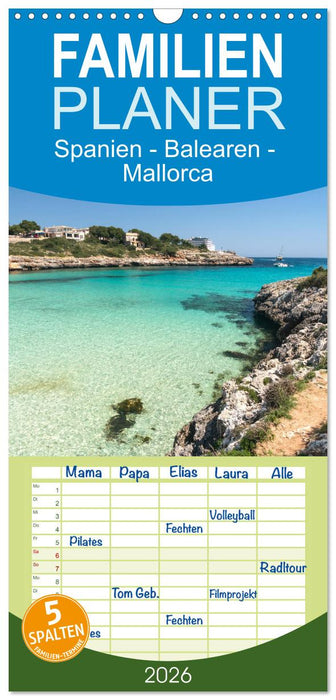 Spanien - Balearen - Mallorca (CALVENDO Familienplaner 2026)