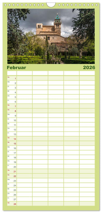 Spanien - Balearen - Mallorca (CALVENDO Familienplaner 2026)