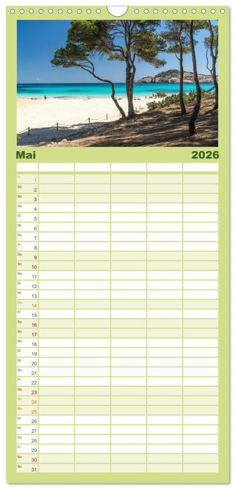 Spanien - Balearen - Mallorca (CALVENDO Familienplaner 2026)