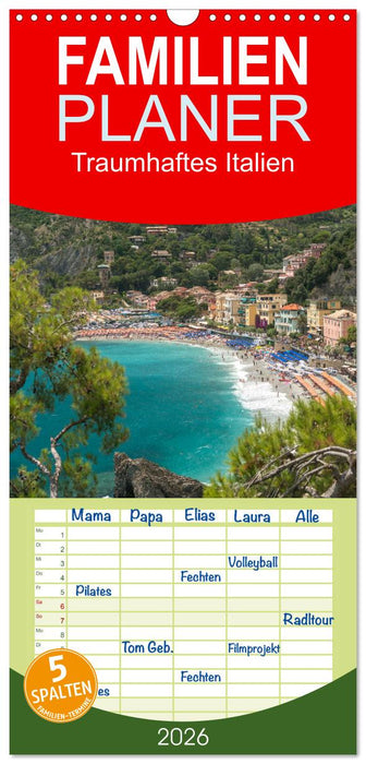 Traumhaftes Italien (CALVENDO Familienplaner 2026)