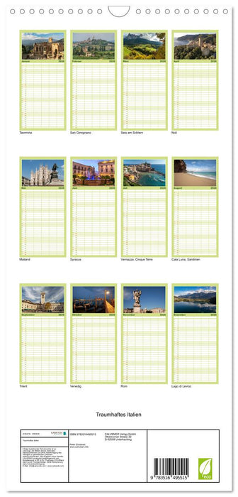 Traumhaftes Italien (CALVENDO Familienplaner 2026)
