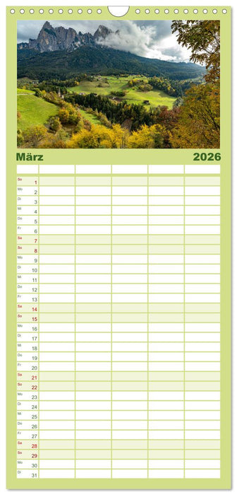 Traumhaftes Italien (CALVENDO Familienplaner 2026)