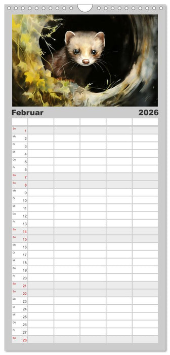 Im Schutz der Dunkelheit (CALVENDO Familienplaner 2026)