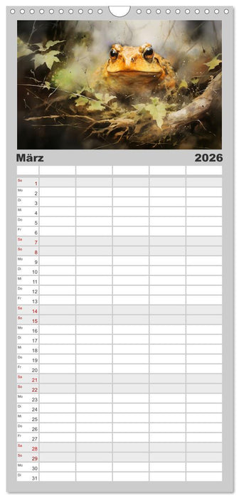 Im Schutz der Dunkelheit (CALVENDO Familienplaner 2026)