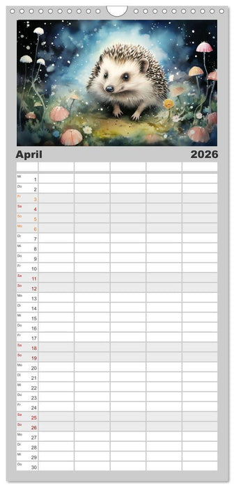 Im Schutz der Dunkelheit (CALVENDO Familienplaner 2026)