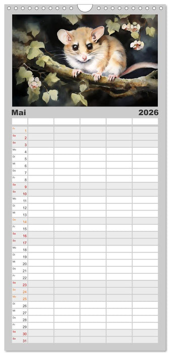 Im Schutz der Dunkelheit (CALVENDO Familienplaner 2026)