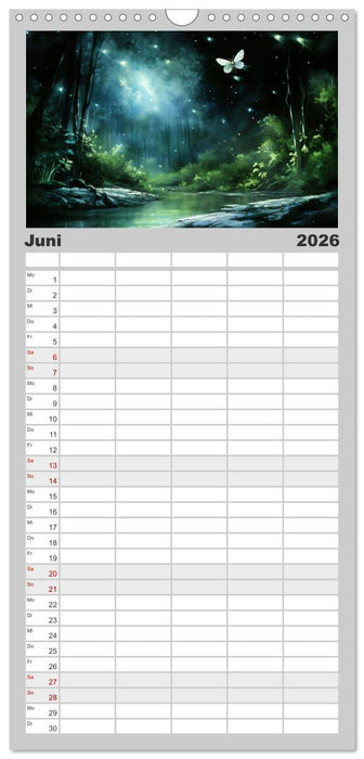 Im Schutz der Dunkelheit (CALVENDO Familienplaner 2026)