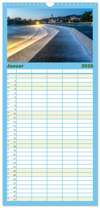 Bayern bei Nacht (CALVENDO Familienplaner 2026)