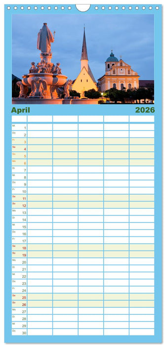 Bayern bei Nacht (CALVENDO Familienplaner 2026)