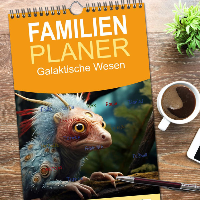 Galaktische Wesen (CALVENDO Familienplaner 2026)