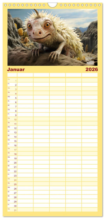 Galaktische Wesen (CALVENDO Familienplaner 2026)