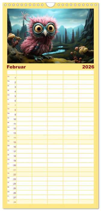 Galaktische Wesen (CALVENDO Familienplaner 2026)