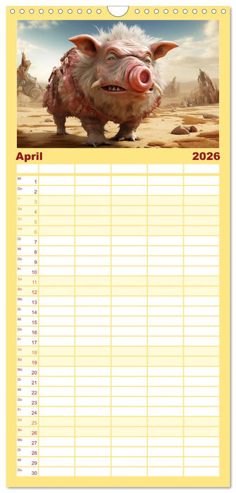 Galaktische Wesen (CALVENDO Familienplaner 2026)