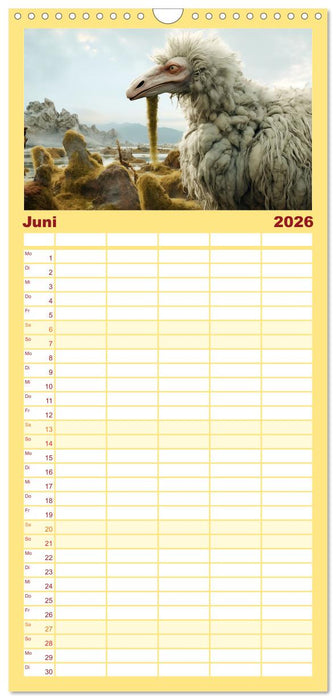 Galaktische Wesen (CALVENDO Familienplaner 2026)