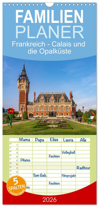 Frankreich - Calais und die Opalküste (CALVENDO Familienplaner 2026)