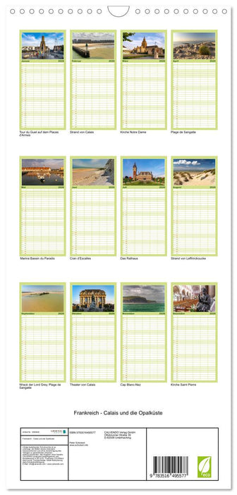 Frankreich - Calais und die Opalküste (CALVENDO Familienplaner 2026)