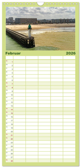 Frankreich - Calais und die Opalküste (CALVENDO Familienplaner 2026)