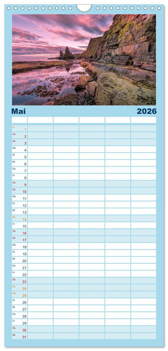 Kraftplatz Wilde Küsten (CALVENDO Familienplaner 2026)