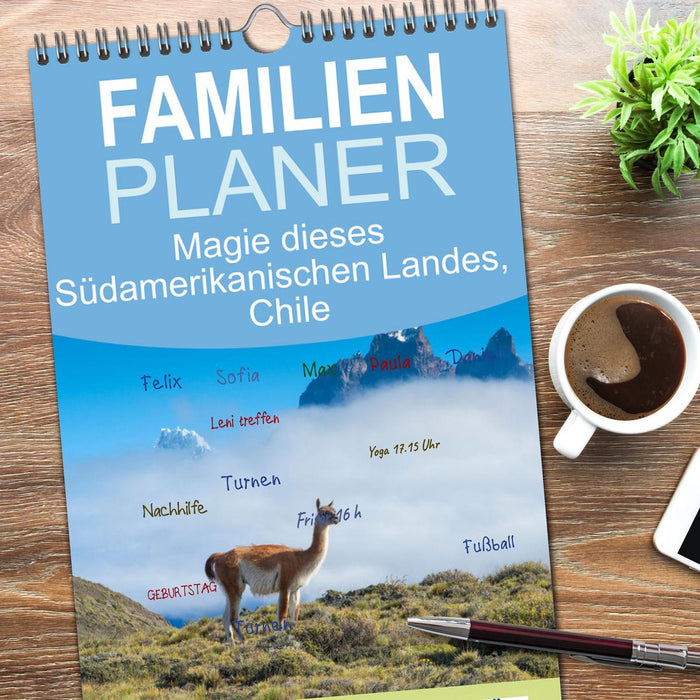 Magie dieses Südamerikanischen Landes, Chile (CALVENDO Familienplaner 2026)