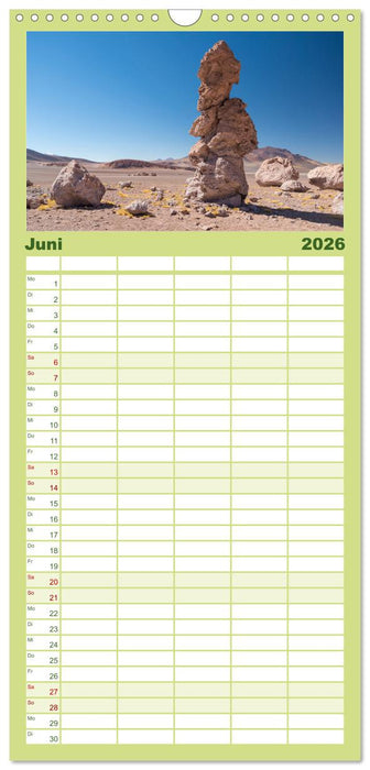 Magie dieses Südamerikanischen Landes, Chile (CALVENDO Familienplaner 2026)