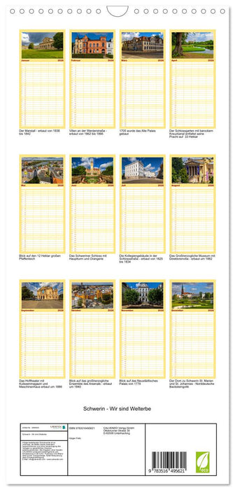 Schwerin - Wir sind Welterbe (CALVENDO Familienplaner 2026)