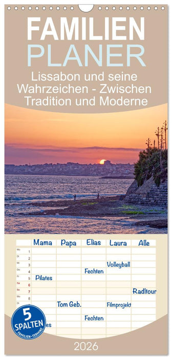 Lissabon und seine Wahrzeichen - Zwischen Tradition und Moderne (CALVENDO Familienplaner 2026)