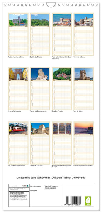 Lissabon und seine Wahrzeichen - Zwischen Tradition und Moderne (CALVENDO Familienplaner 2026)