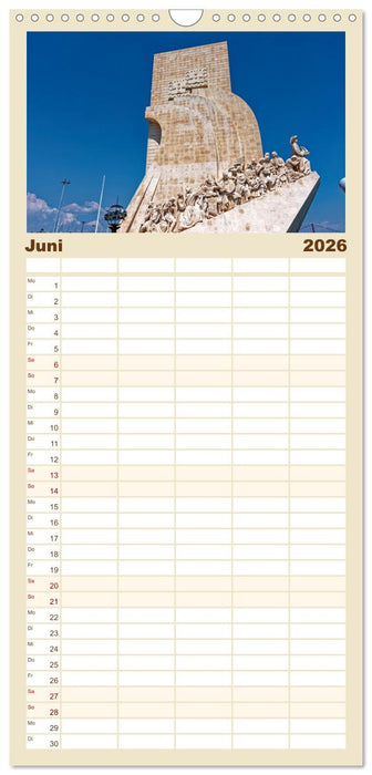 Lissabon und seine Wahrzeichen - Zwischen Tradition und Moderne (CALVENDO Familienplaner 2026)