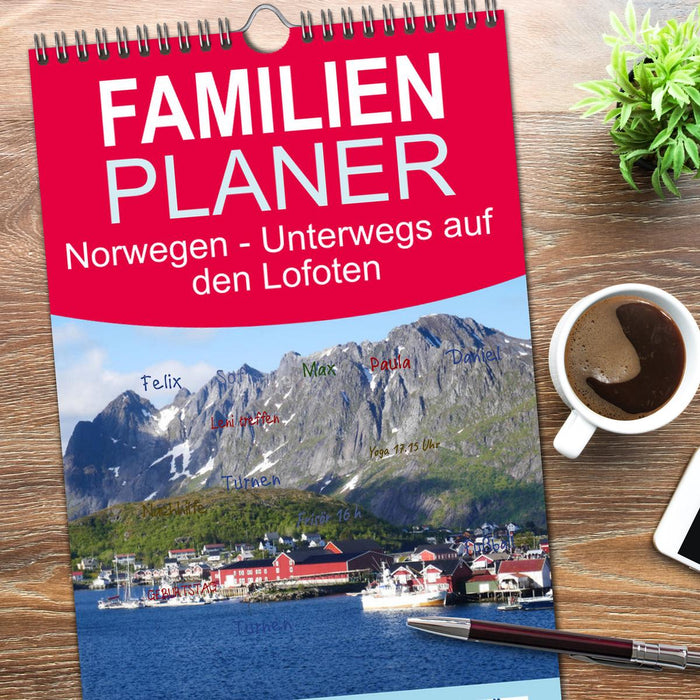 Norwegen - Unterwegs auf den Lofoten (CALVENDO Familienplaner 2026)