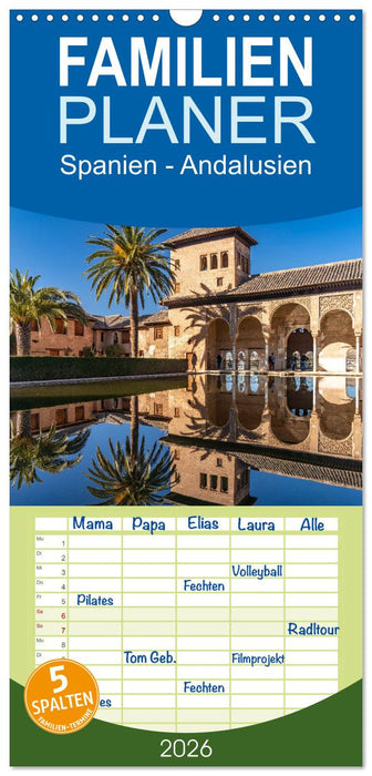 Spanien - Andalusien (CALVENDO Familienplaner 2026)