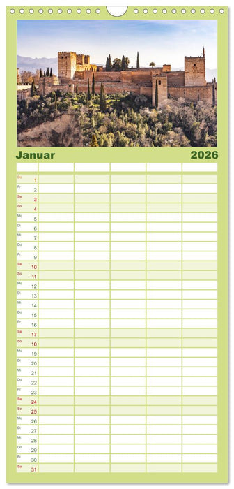 Spanien - Andalusien (CALVENDO Familienplaner 2026)