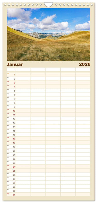 Sutjeska-Nationalpark (CALVENDO Familienplaner 2026)