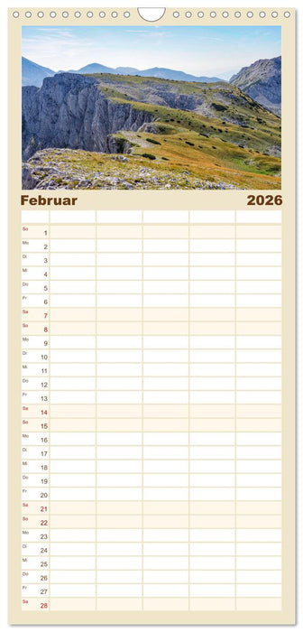 Sutjeska-Nationalpark (CALVENDO Familienplaner 2026)