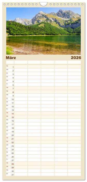 Sutjeska-Nationalpark (CALVENDO Familienplaner 2026)