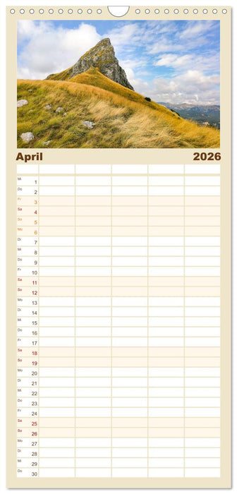 Sutjeska-Nationalpark (CALVENDO Familienplaner 2026)