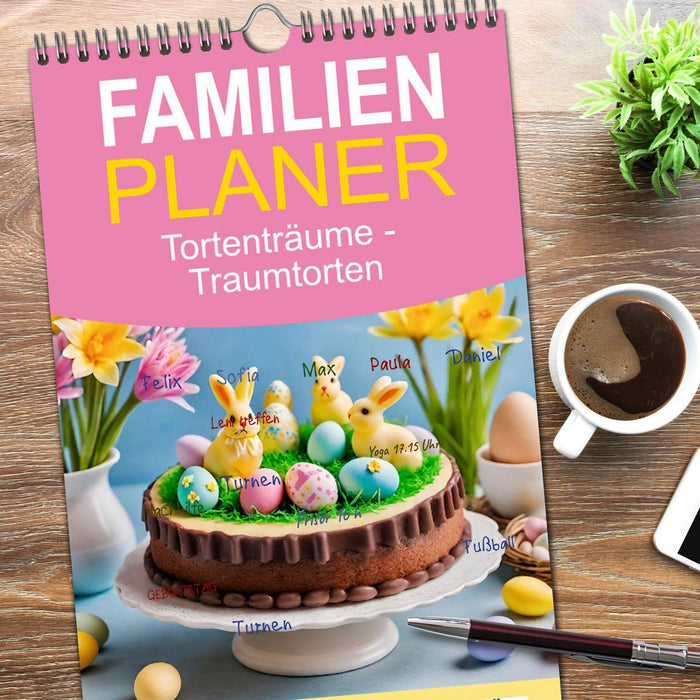 Tortenträume - Traumtorten (CALVENDO Familienplaner 2026)